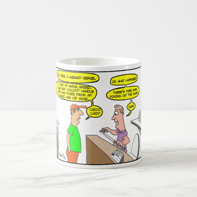 Tasse drôle de golf (Centre)