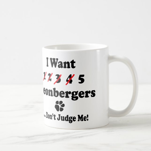 Tasse drôle de Leonberger (Droite)