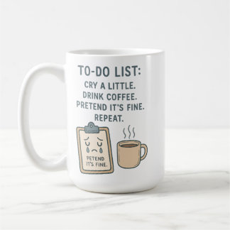 Tasse drôle de liste de choses à faire pour amateu