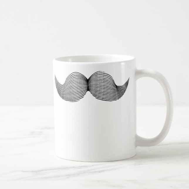 Tasse drôle de moustache (Droite)