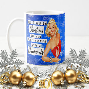 Tasse drôle de Noël Meilleure amie "Donnez-moi des