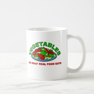 Tasse drôle de nourriture réelle