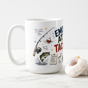 Tasse drôle de pêche pour papa   Humour boîte à le