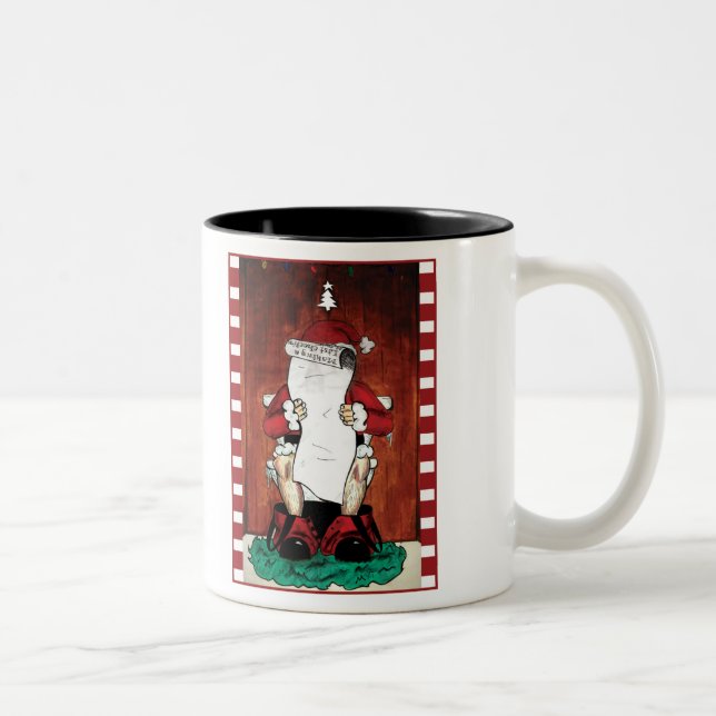 Tasse drôle de Père Noël (Droit)