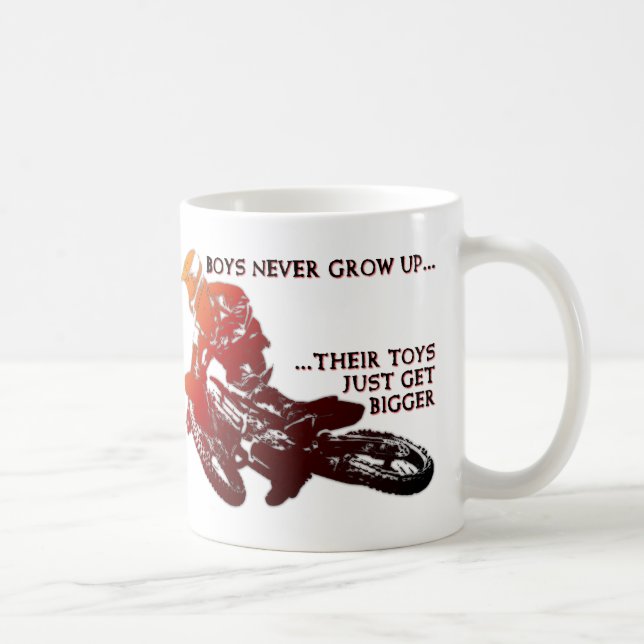 Tasse drôle de plus grand de jouets de saleté (Droite)