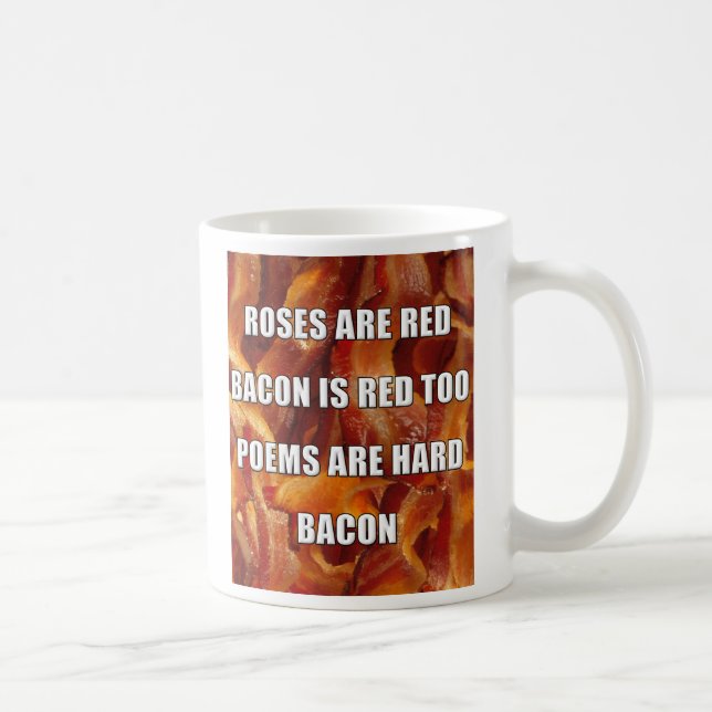 Tasse drôle de poème de lard (Droite)