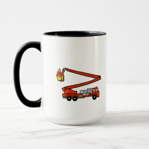 Tasse drôle de pompier  Personnalisez-la !