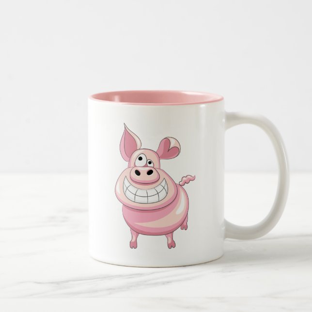Tasse drôle de porc (Droit)