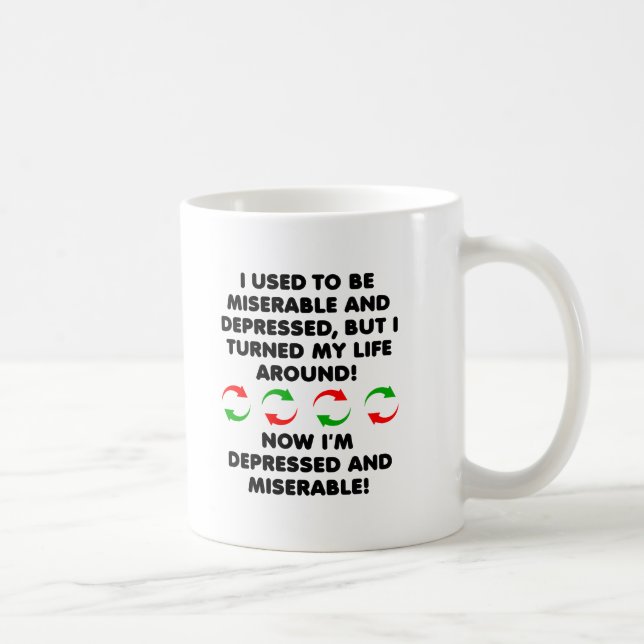 Tasse drôle de revirement misérable (Droite)