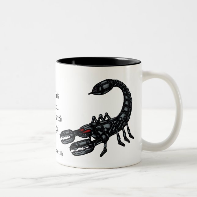 Tasse drôle de signe de Scorpion (Droit)