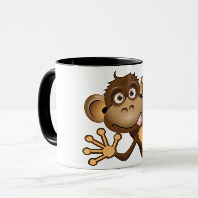 Tasse drôle de singe (Devant gauche)