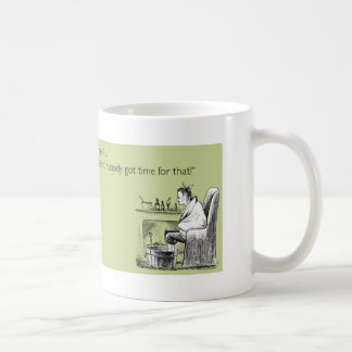 Tasse drôle de soins