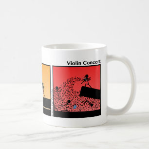 Tasse drôle de Stickman de concert de violon - 11