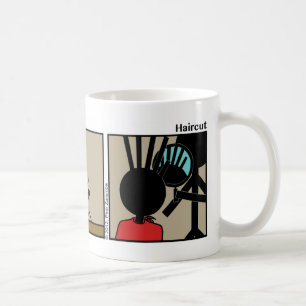 Tasse drôle de Stickman de coupe de cheveux - 085