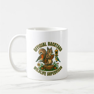 Tasse drôle de superviseur officiel de la faune de
