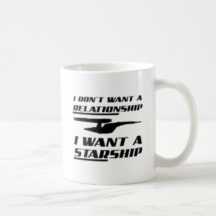 Tasse drôle de vaisseau spatial de relation