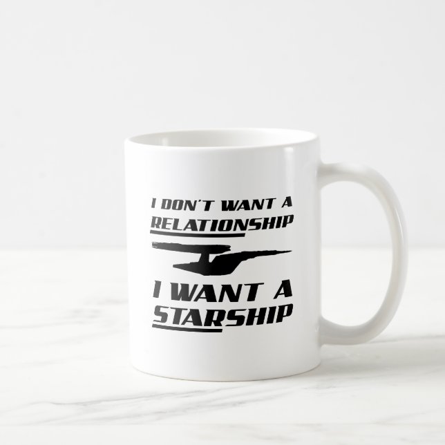 Tasse drôle de vaisseau spatial de relation (Droite)