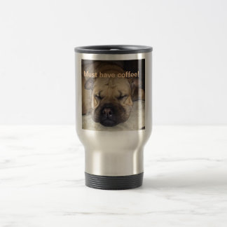 Tasse drôle de voyage de café
