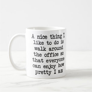 Tasse drôle d'humour gentil et joli de bureau