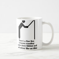 Tasse drôle d'idiot de pêche Humour