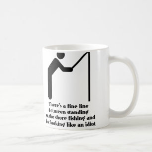 Tasse drôle d'idiot de pêche Humour