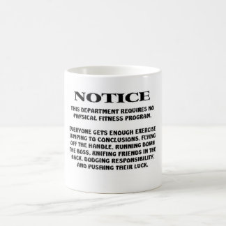 tasse drôle du travail