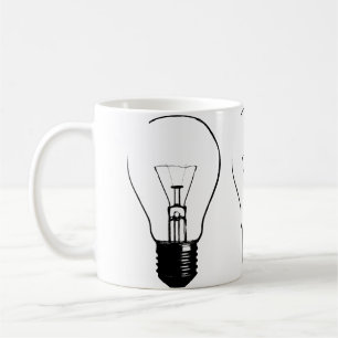 Tasse Drôle Graphique Ampoule Lampe