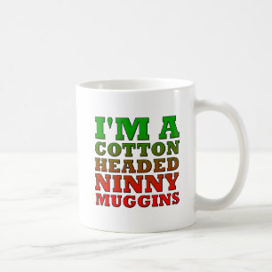 Tasse Drôle Ninny Muggins à Tête de Coton