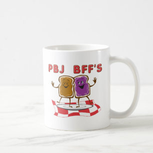 Tasse drôle PBJ BFF
