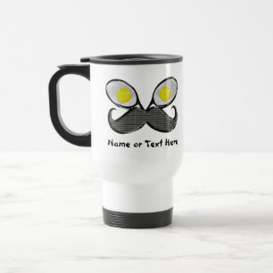 Tasse drôle personnalisée de tennis de cadeaux d