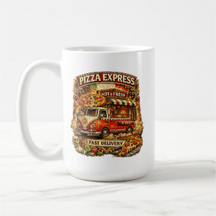 Tasse Drôle Pizza Time – Mug Café Mignon pour les