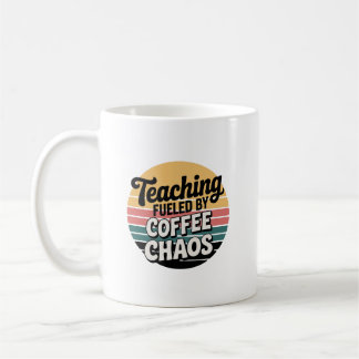 Tasse drôle pour enseignant Vie d'enseignant rétro