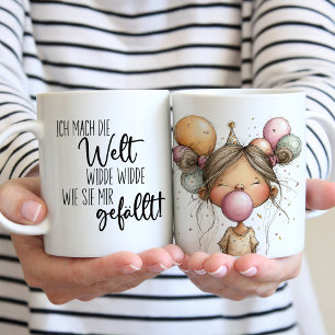 Tasse drôle pour filles en allemand