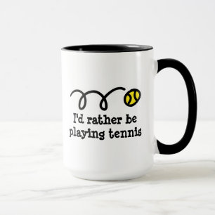 Tasse drôle pour le joueur de tennis