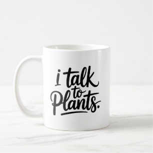 Tasse drôle pour les amateurs de plantes qui parle