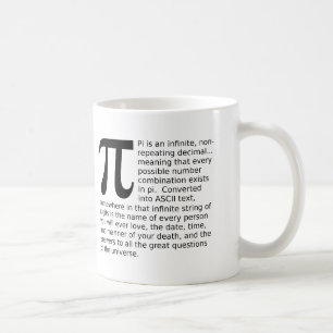 Tasse Drôle Réponses Pi Infinies