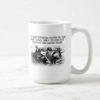 Tasse Drôle Voie Bonne Train Faux