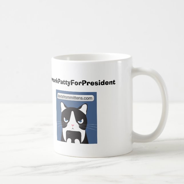 Tasse #DrunkPattyForPresident (Droite)