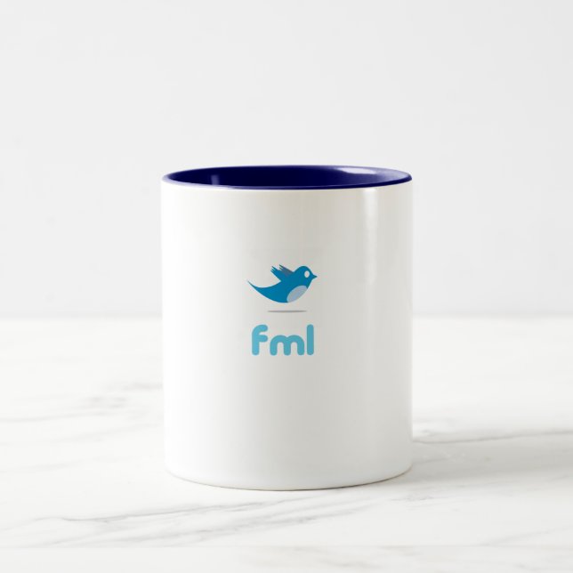 Tasse du gazouillement "FML" (Centre)