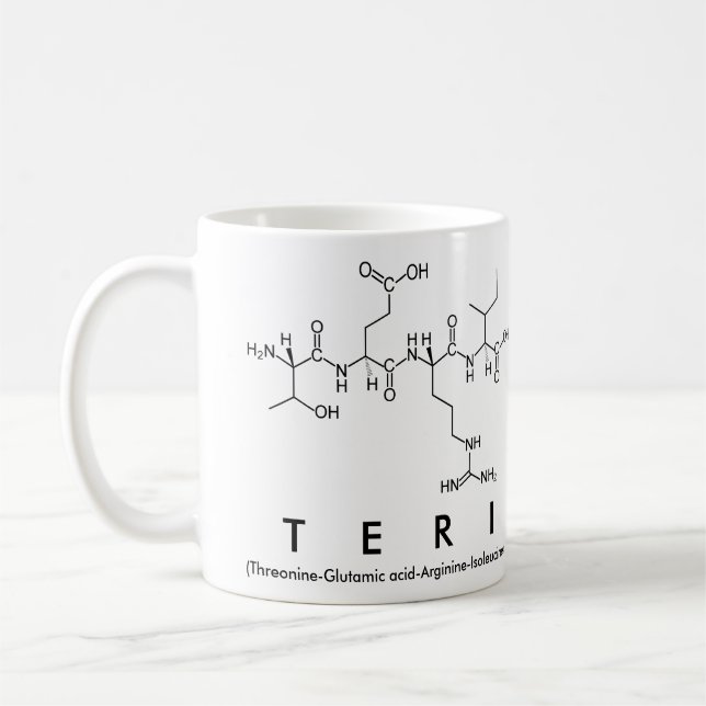 Tasse du nom du peptide Teri (Gauche)