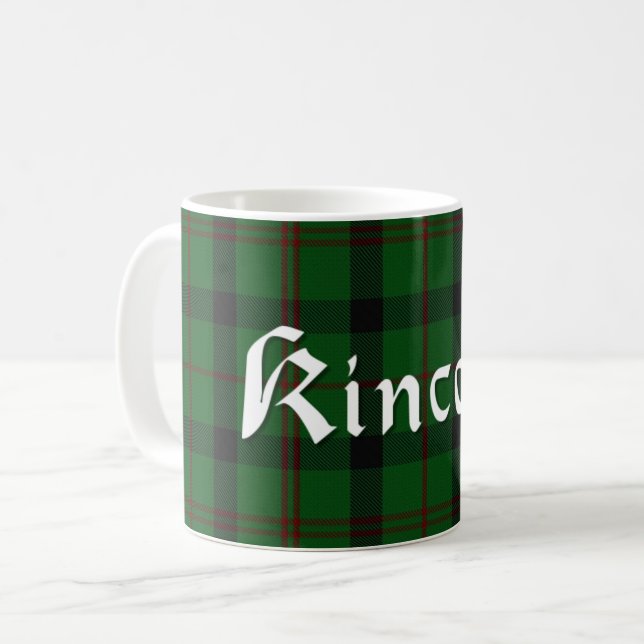 Tasse du plaid de tartan de clan de Kincaid (Devant gauche)