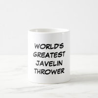 Tasse du plus grand "lanceur de javelot du monde"