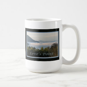 Tasse du point de l'amour de franc de vue de