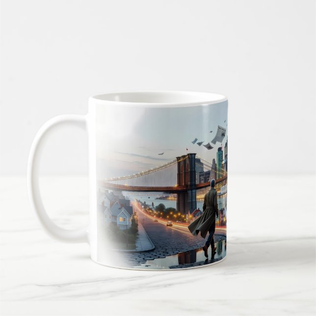 Tasse du Pont de Brooklyn au Crépuscule (Gauche)