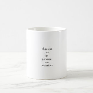 Tasse du rasoir d'Occam