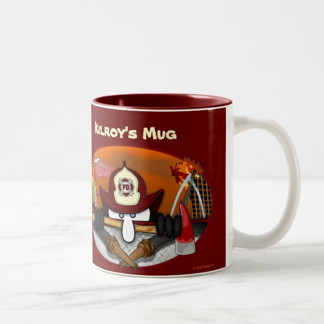 Tasse du sapeur-pompier de Kilroy (Droit)