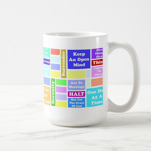 tasse du slogan 12-Step (Droite)