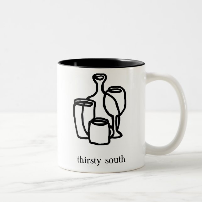 Tasse du sud assoiffée de logo (Droit)