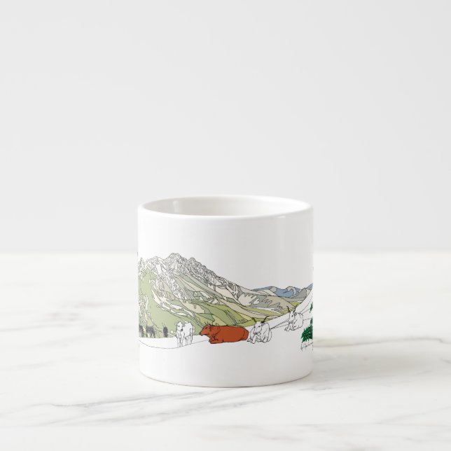Tasse du sud de café express de thème de l'Italie (Devant)