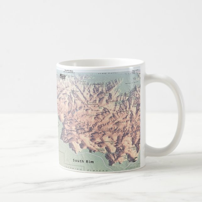 Tasse du sud de carte de jante de canyon grand (Droite)